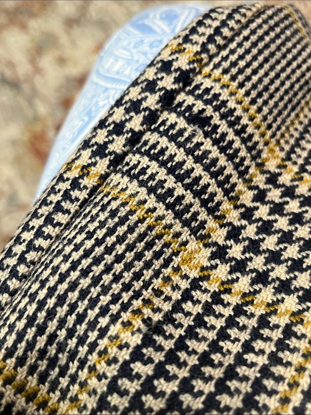 VINTAGE BANANA REPUBLIC WOOL GLEN Plaid Tweed TWO PIECE VEST SKIRT SUIT SZ 8 - Picture 16 of 16